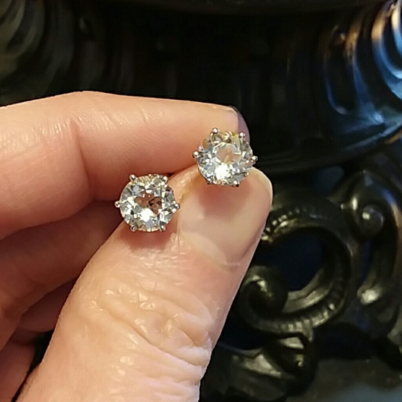 HERKIMER DIAMOND QUARTZ EARRINGS - Picture 6 of 8
